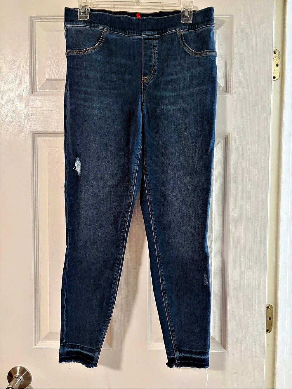 SPANX EveryWear Pull-On Ankle Skinny Jeans Blue L